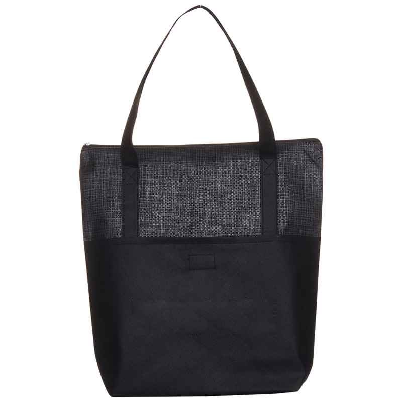 Crosshatch Tote Bag with Pocket image9